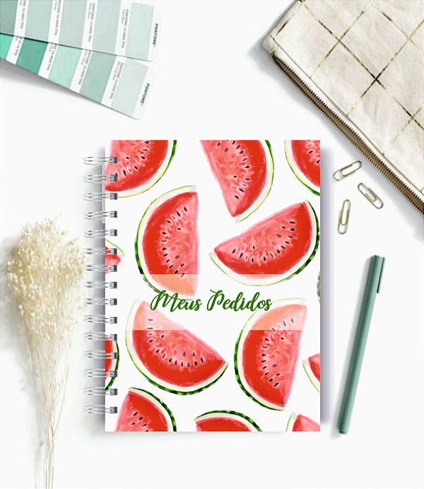 Caderno de Pedidos  - 100 folhas - Personalizado