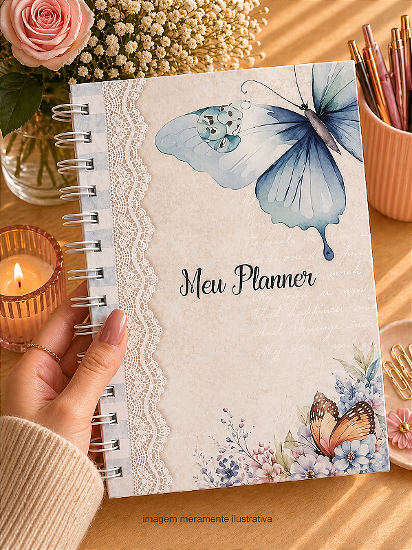 Planner Permanente Premium com acabamento artesanal - Personalizado