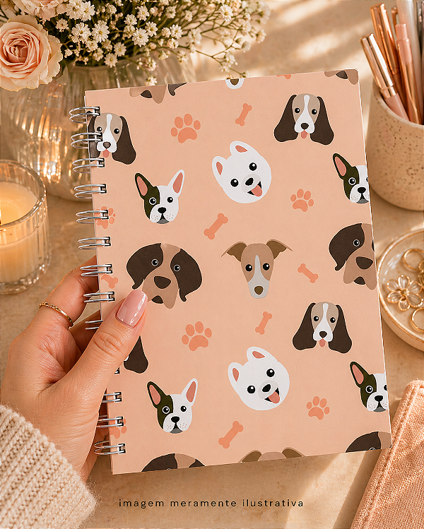 Caderneta de Saúde/Vacina Pet Premium Cachorro com acabamento artesanal - Personalizado