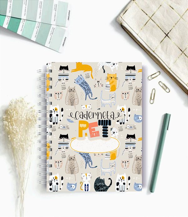 Caderneta de Saúde Pet Gato -  Personalizado