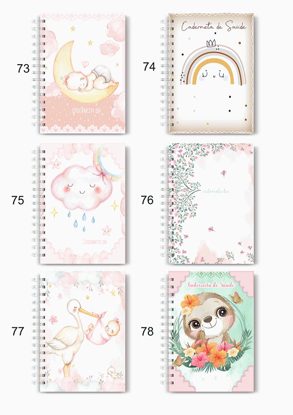 Caderneta de Saúde Menina PARTE 03 - Personalizado