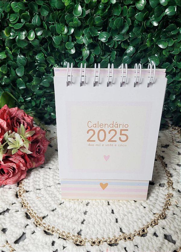 Calendário A6 Coleção 2025 - Personalizado