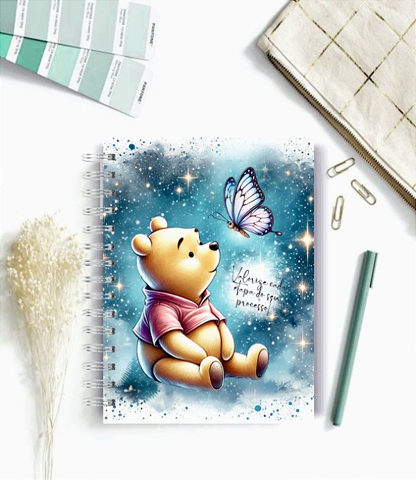 Caderno A5 POOH 01  -  100 folhas pautadas - Personalizado