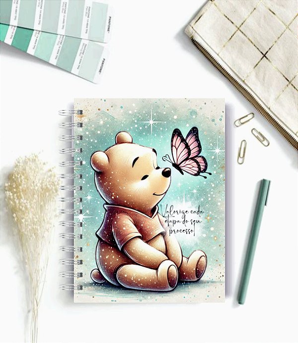 Caderno A5 POOH 02  -  100 folhas pautadas - Personalizado