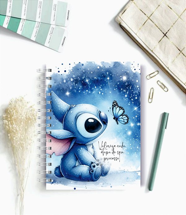 Caderno A5 STITCH 03  -  100 folhas pautadas - Personalizado