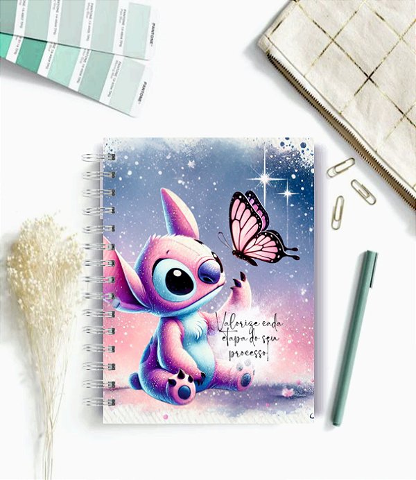 Caderno A5 ANGEL  -  100 folhas pautadas - Personalizado