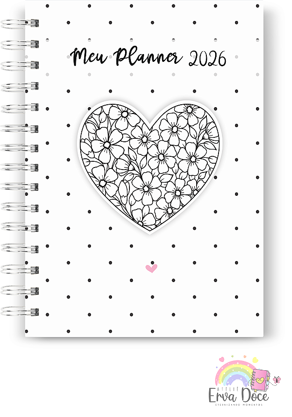 Planner Datado 2026 Neutro - Personalizado