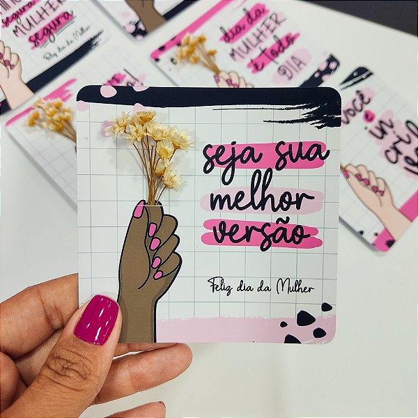 Card Flor Mulher - Personalizado