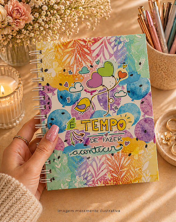 Caderno A5 Premium Pautado 200 folhas com acabamento artesanal - Personalizado