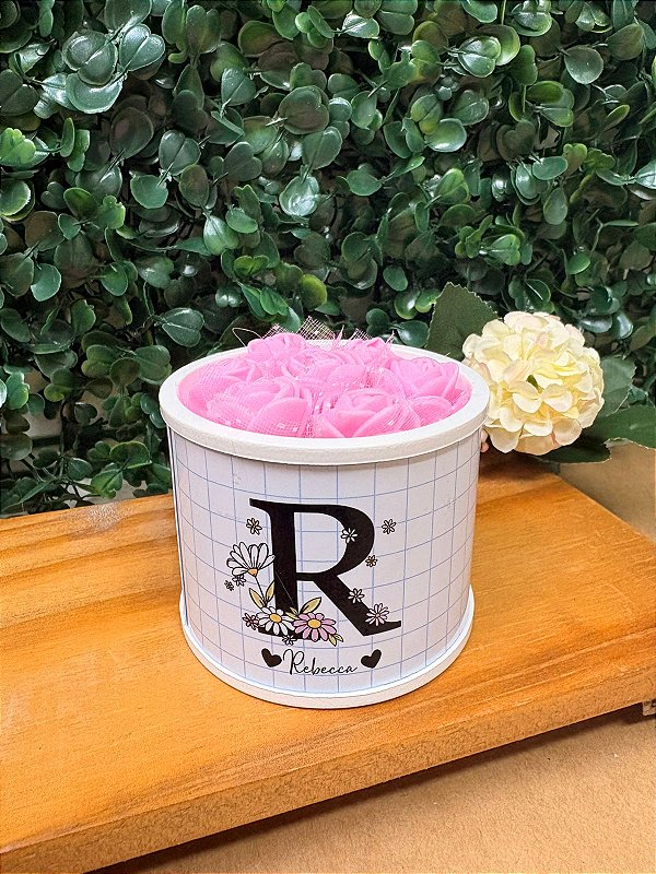 Mini Tubo Lata 5x6cm Premium com acabamento artesanal - Personalizado