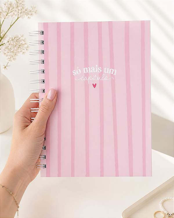 Diário de Leitura Só mais um Capítulo Premium com acabamento artesanal - Personalizado