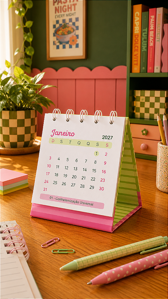 Calendário 2027 Mini - Personalizado