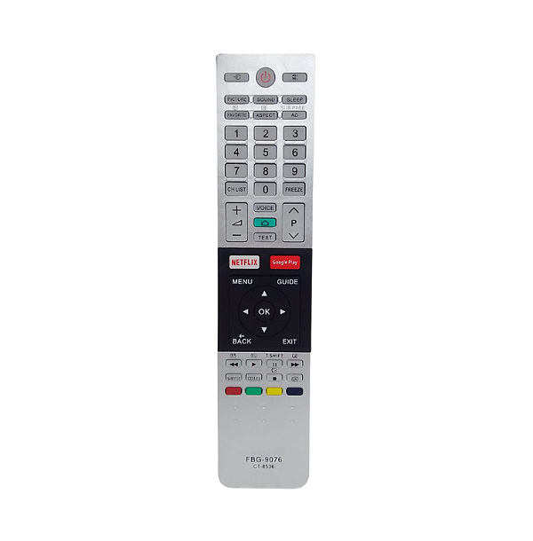 9076 CONTROLE SMART COMPATÍVEL C/ TOSHIBA NETFLIX E GLOBOPLAY