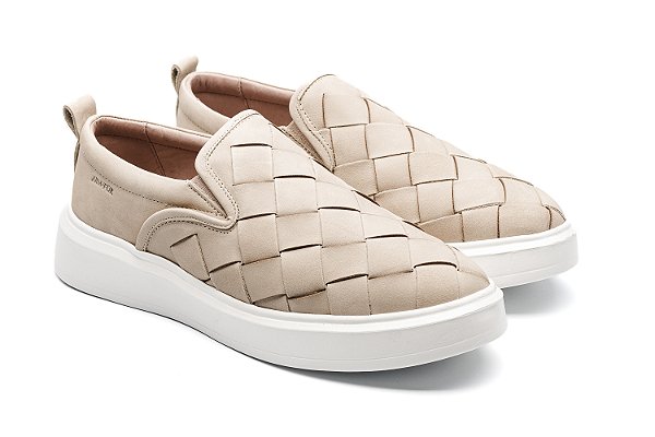 Sneaker Slip On Trisset Bege