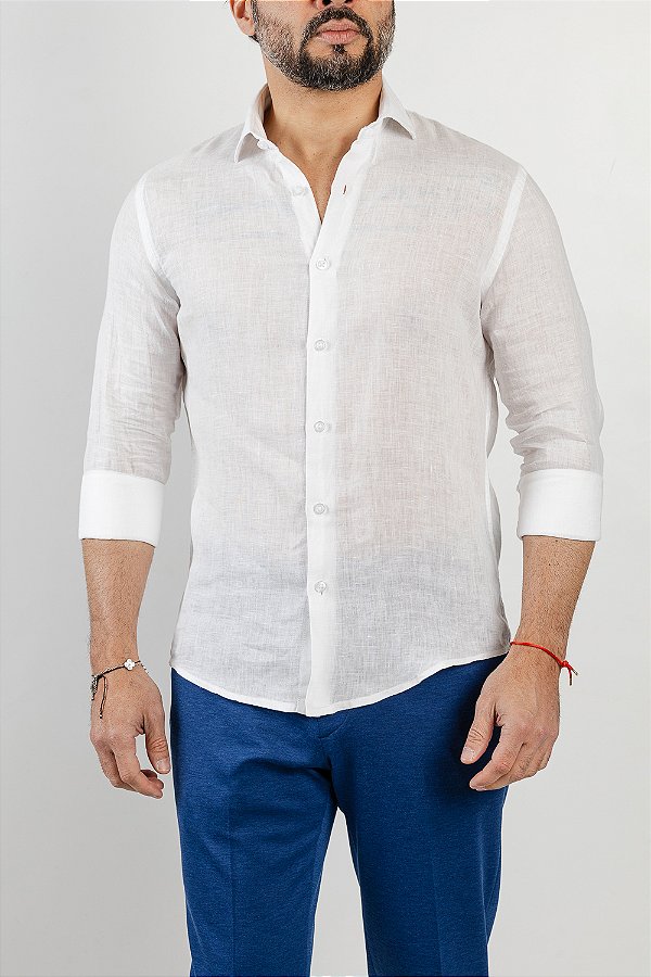 Camisa Verano Linho Branco
