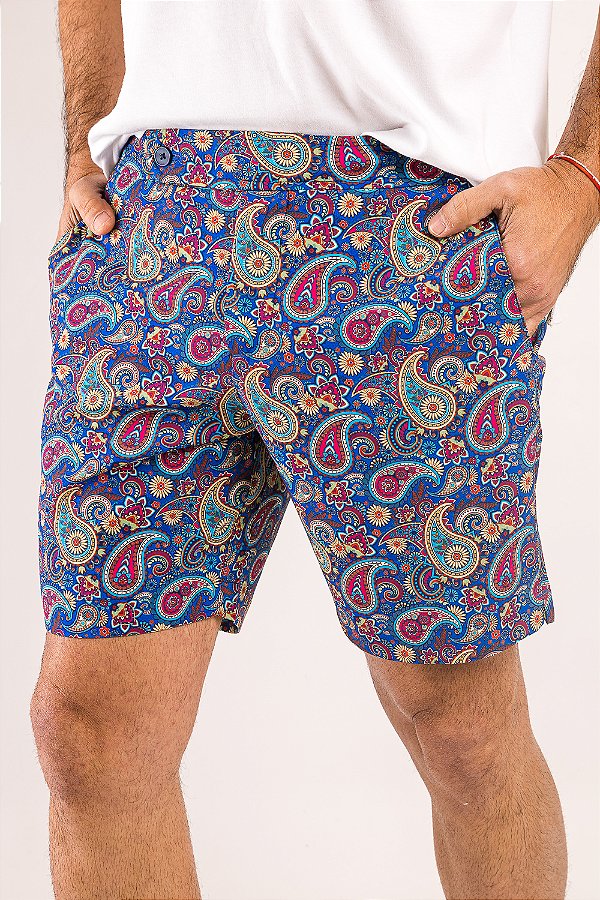 Short de Banho Estampa Cashmere