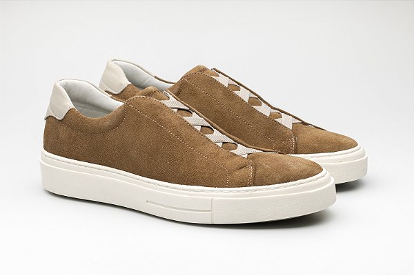 Sneaker Urban Camurça Camel