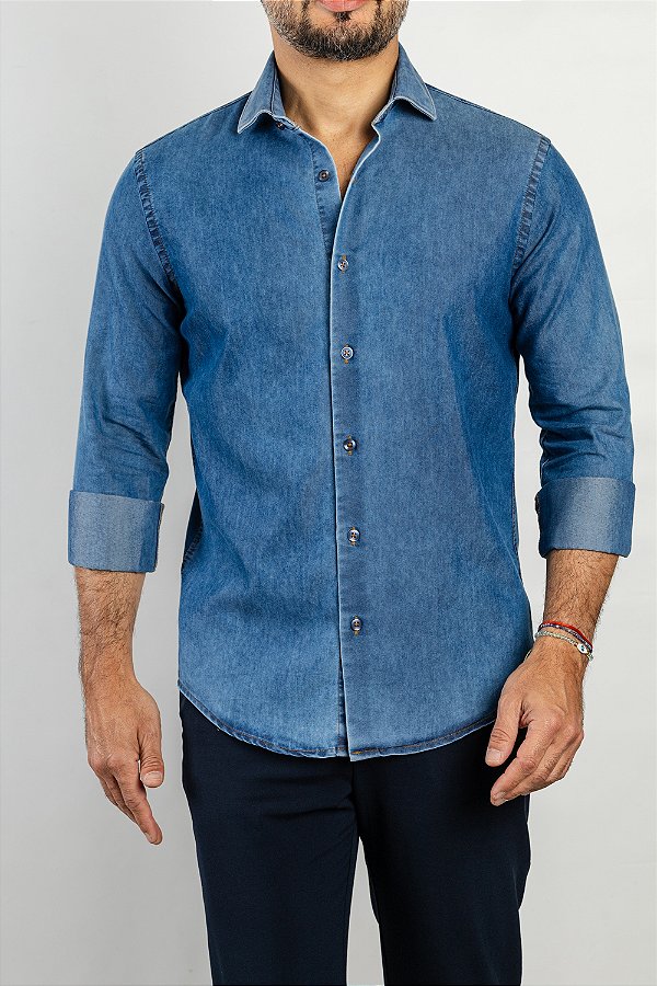 Camisa Arm Jeans Delavê