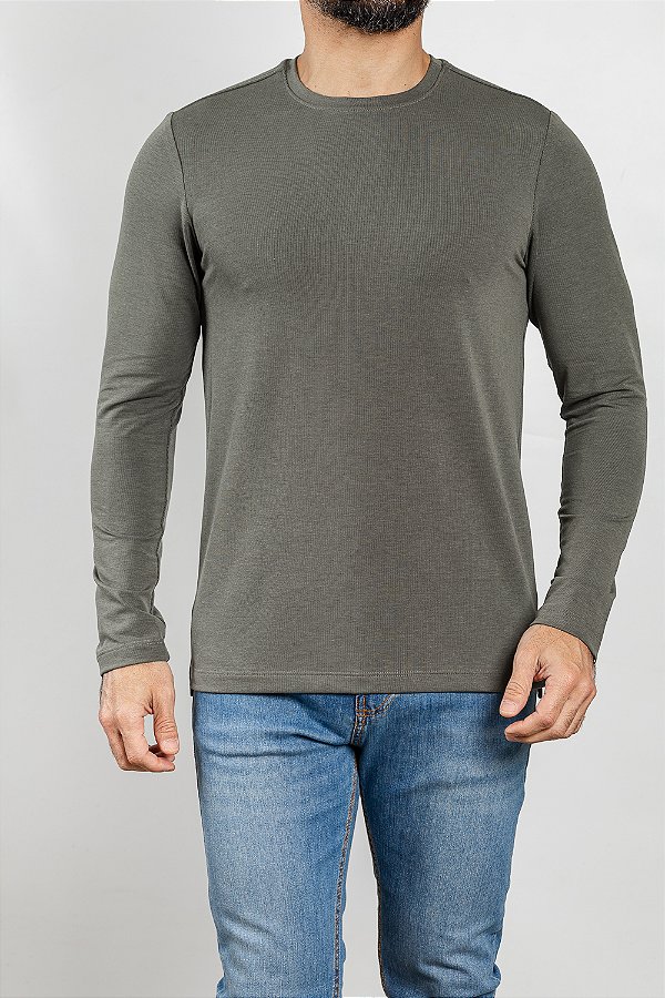 Camiseta Canelada Verde