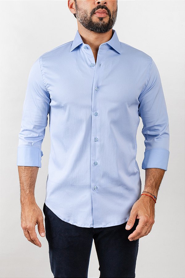 Camisa Arm Collar Azul Céu