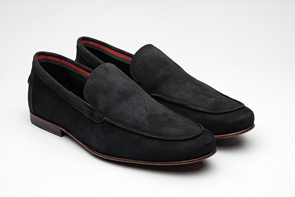 Mocassim Camurça Preto