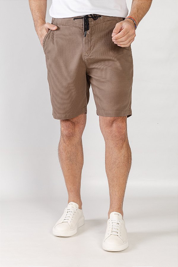 Bermuda de Sarja Jogging Tabaco