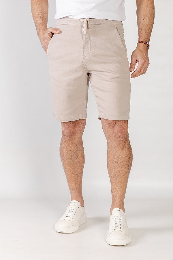 Bermuda de Sarja Squash Areia