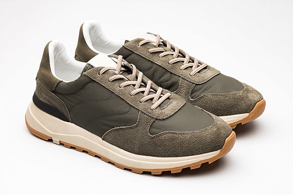 Tênis Jogging Verde Oliva