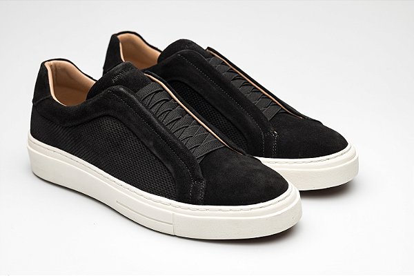 Sneaker Urban Camurça Preto