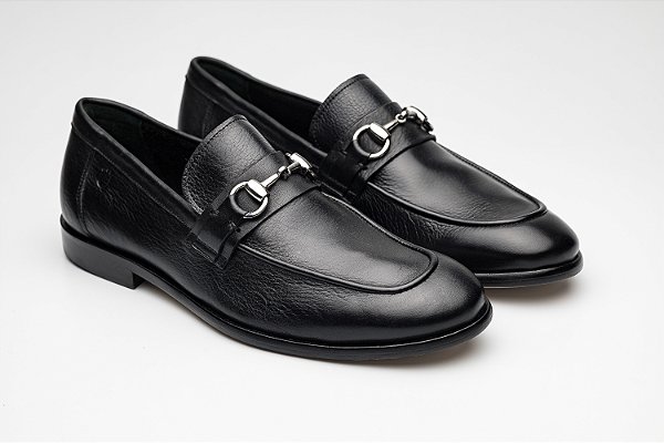 Loafer Soho Couro Preto