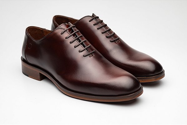 Sapato Wholecut Couro Whisky