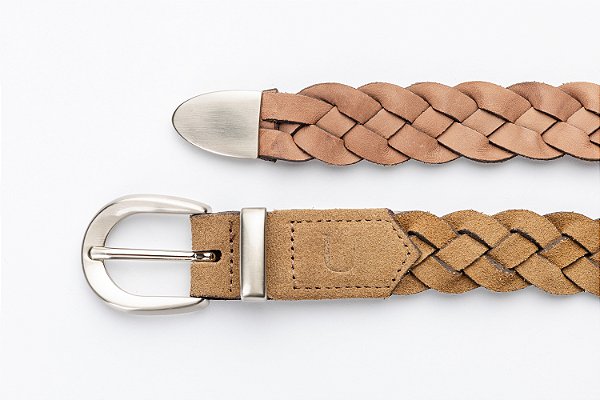 Cinto Trançado Camurça Fendi