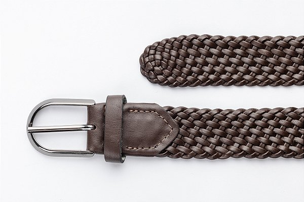 Cinto Tresse Couro Café