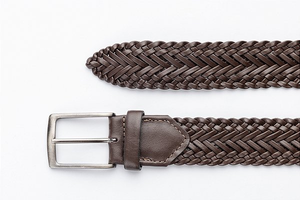 Cinto Tresse Couro Café