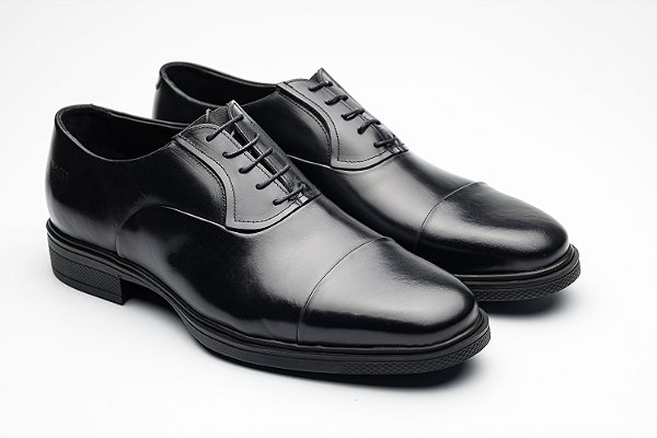Sapato Oxford Couro Preto
