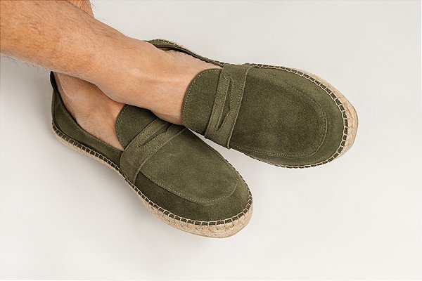 Alpargata Camurça Verde Oliva