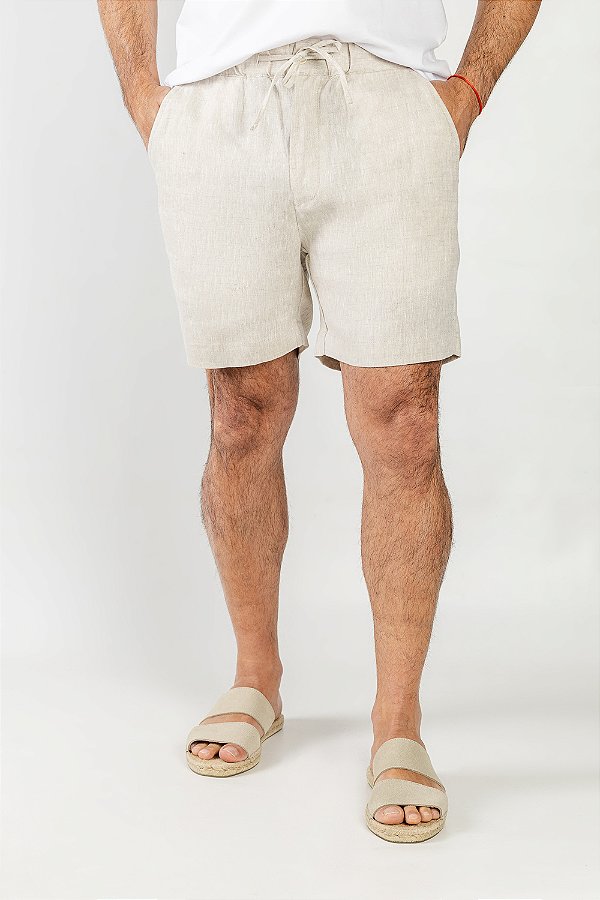 Bermuda Linho Bege
