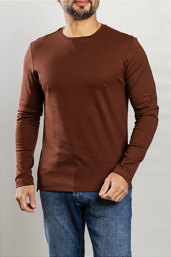 Camiseta Manga Longa Verona Café