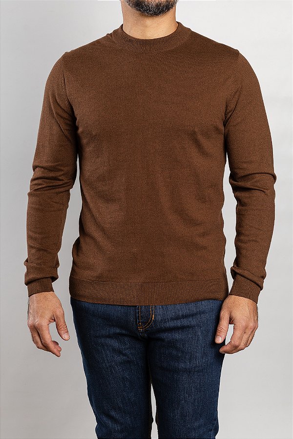 Tricot Gola Mid Marrom