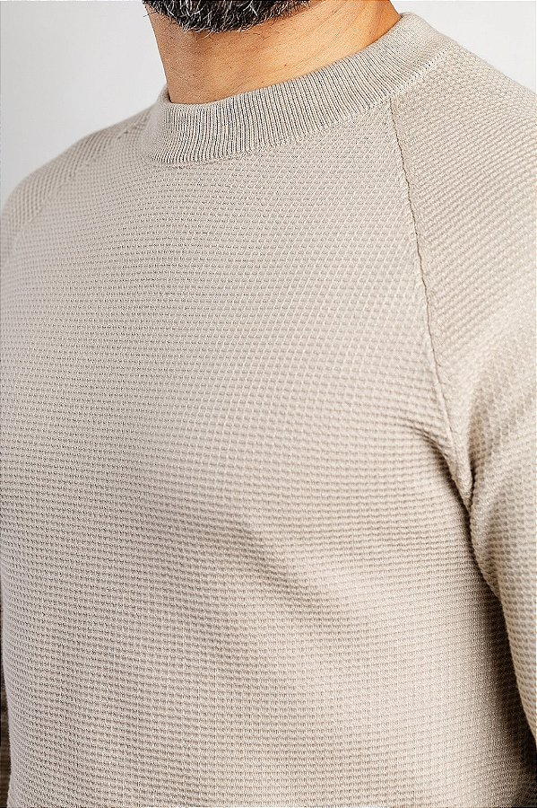 Tricot Texturizado Gola Mid Fendi