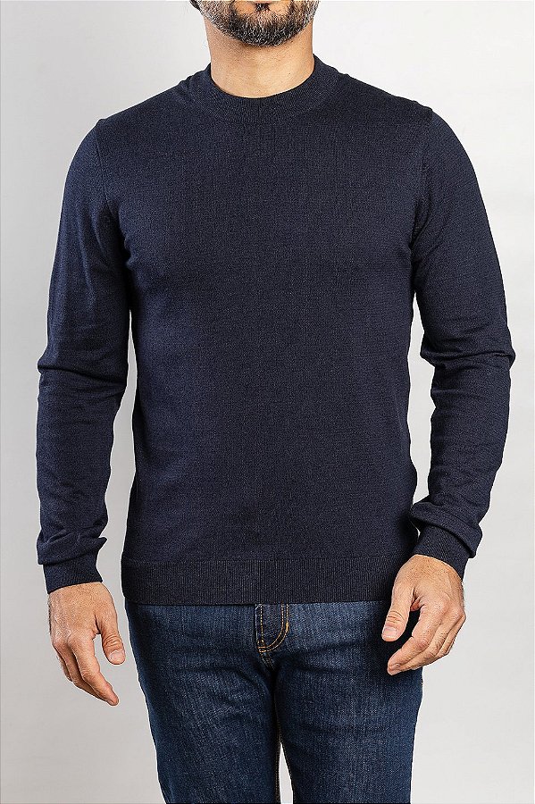 Tricot Gola Mid Marinho