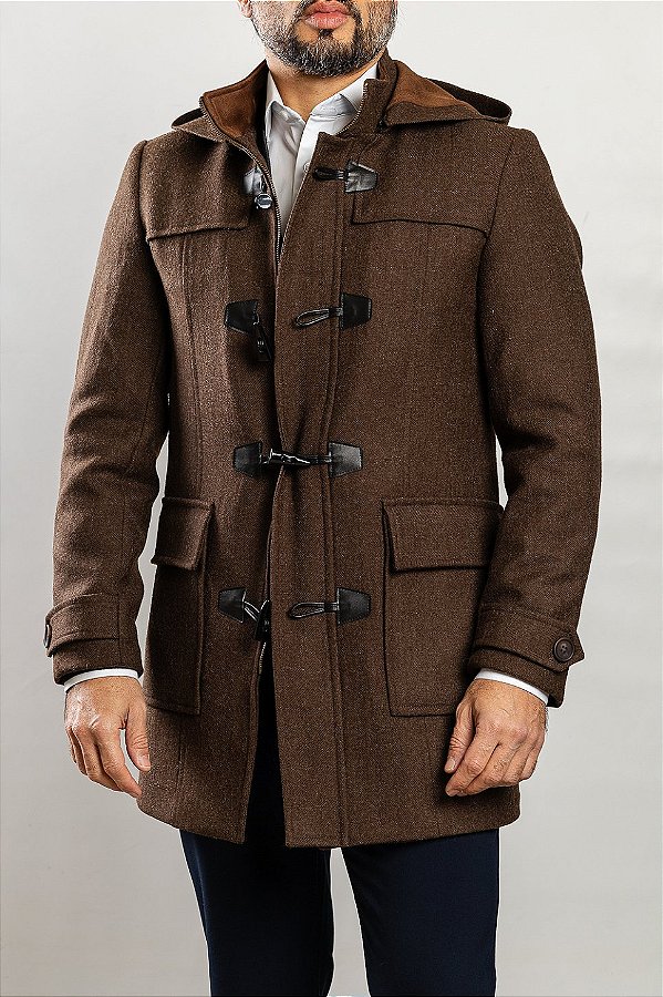 Casaco de Lã Duffle Fendi
