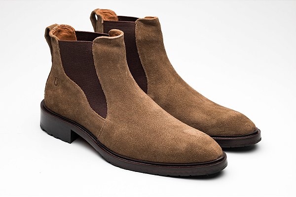 Bota Chelsea Duster Camurça Canela