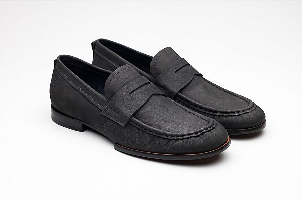 Mocassim Nobuck Preto