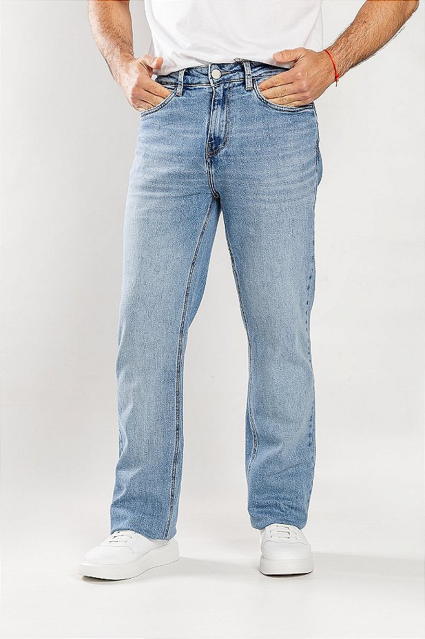 Calca Bootcut Lavagem Clara