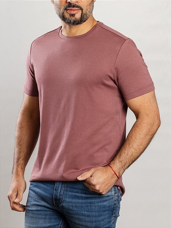 Camiseta Arm Design Manga Curta Rose