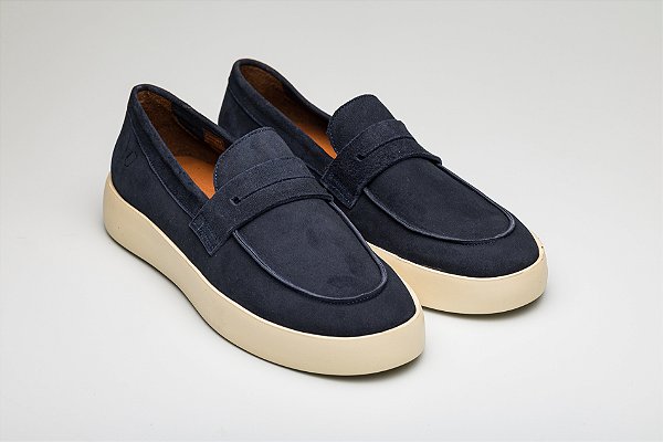 Loafer Bruges Camurça Marinho
