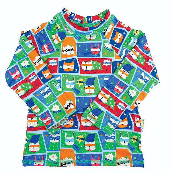 Camisa Manga Longa Estampada FPU 50+ Heróis