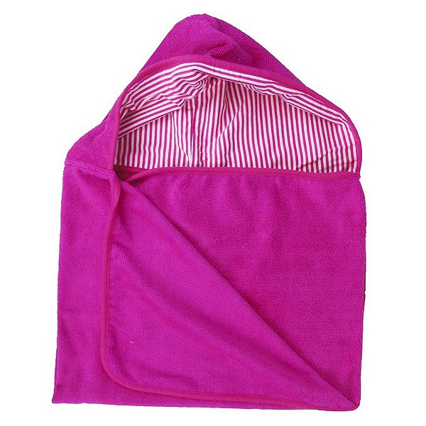 Toalha Super Absorvente com Capuz Pink