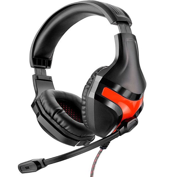 Headset Gamer Multilaser Warrior Harve P2 Vermelho Ph101
